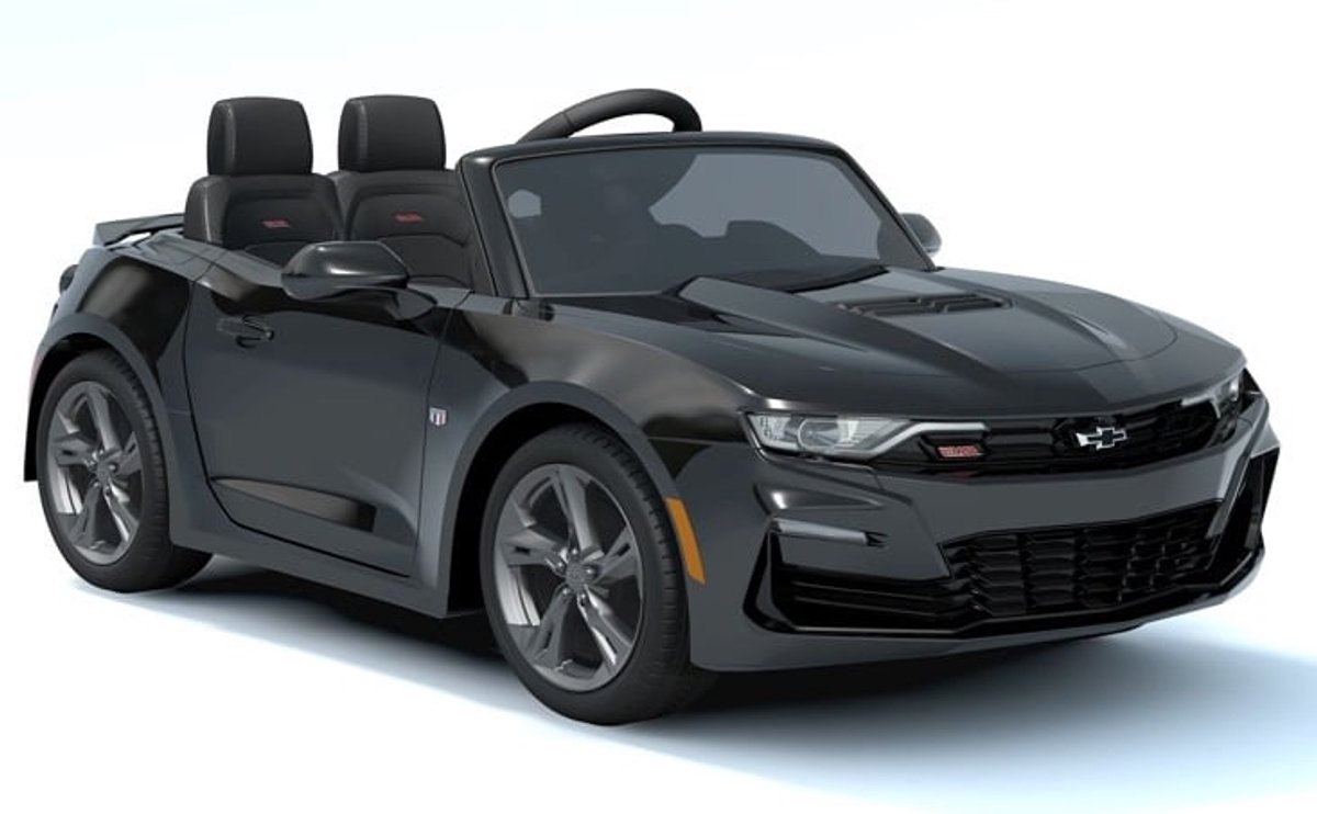 Chevrolet Camarao SS 6.2L Zwart - 1 persoons - Incl. bluetooth, FM radio en Softstart | Elektrische kinderauto - Inclusief afstandsbediening - Gratis verzending - KiddoCars Accuvoertuig kopen online