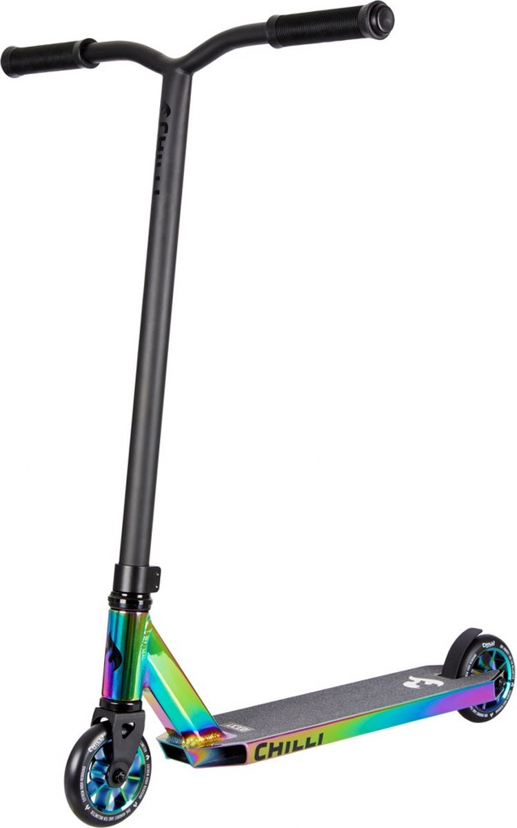 Chilli Pro Scooter Rocky stuntstep - zwart / neochroom - 110mm wielen Step kopen online