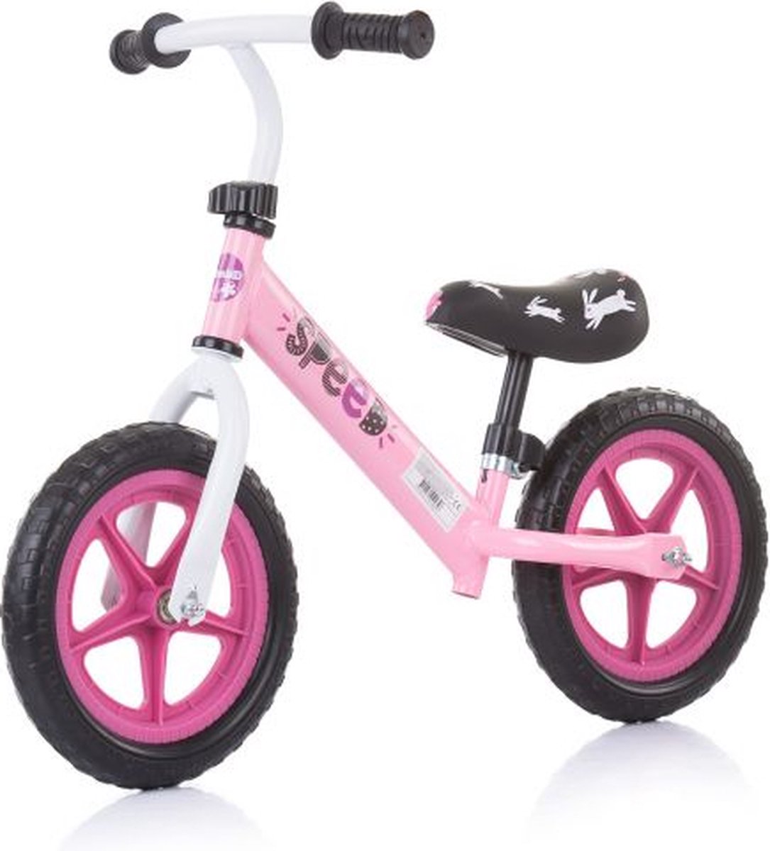 Chipolino Speed Balansfiets - Loopfiets - Meisjes - 12 inch - Roze Loopfiets kopen online