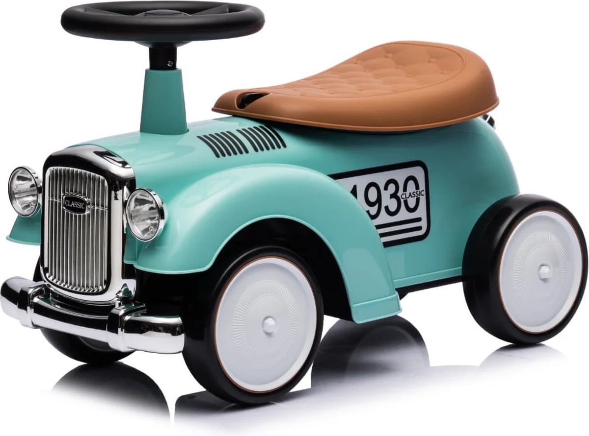 Classic 1930 Loopauto - voor Kinderen - tot 3 jaar - EVA wielen - Groen Loopauto kopen online