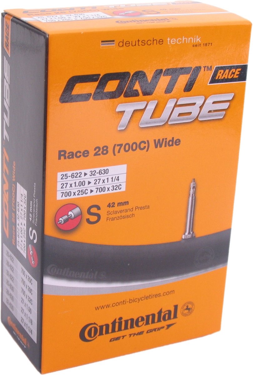 continental binnenband 28 inch 25 32 622 fv 42mm zwart