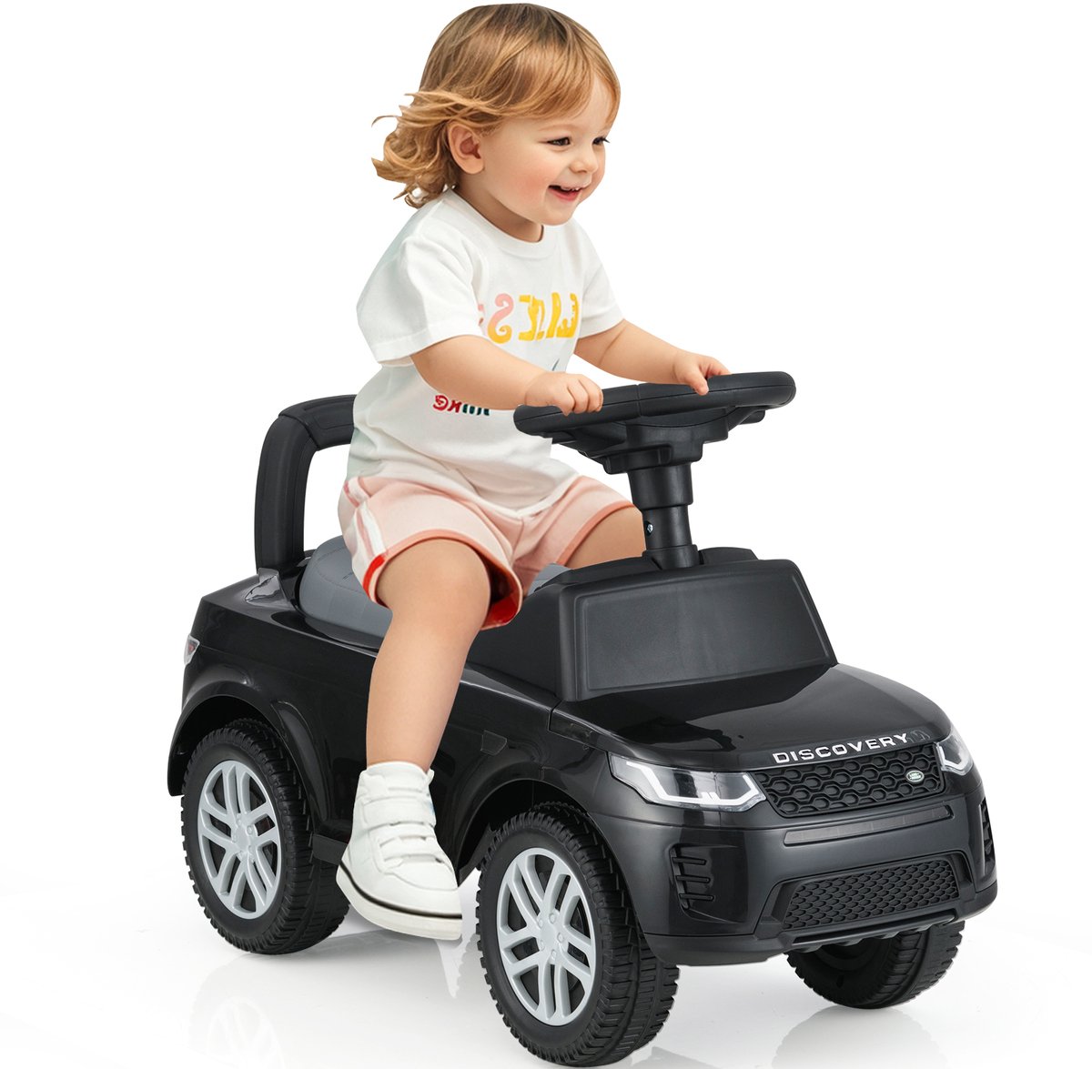 COSTWAY Schuibauto glijauto vanaf 1 jaar, glijvoertuig met opbergruimte onder de zitting, kinderauto met claxon en motorgeluid, Schiebauto speelgoedauto voor jongens en meisjes (zwart) Accuvoertuig kopen online