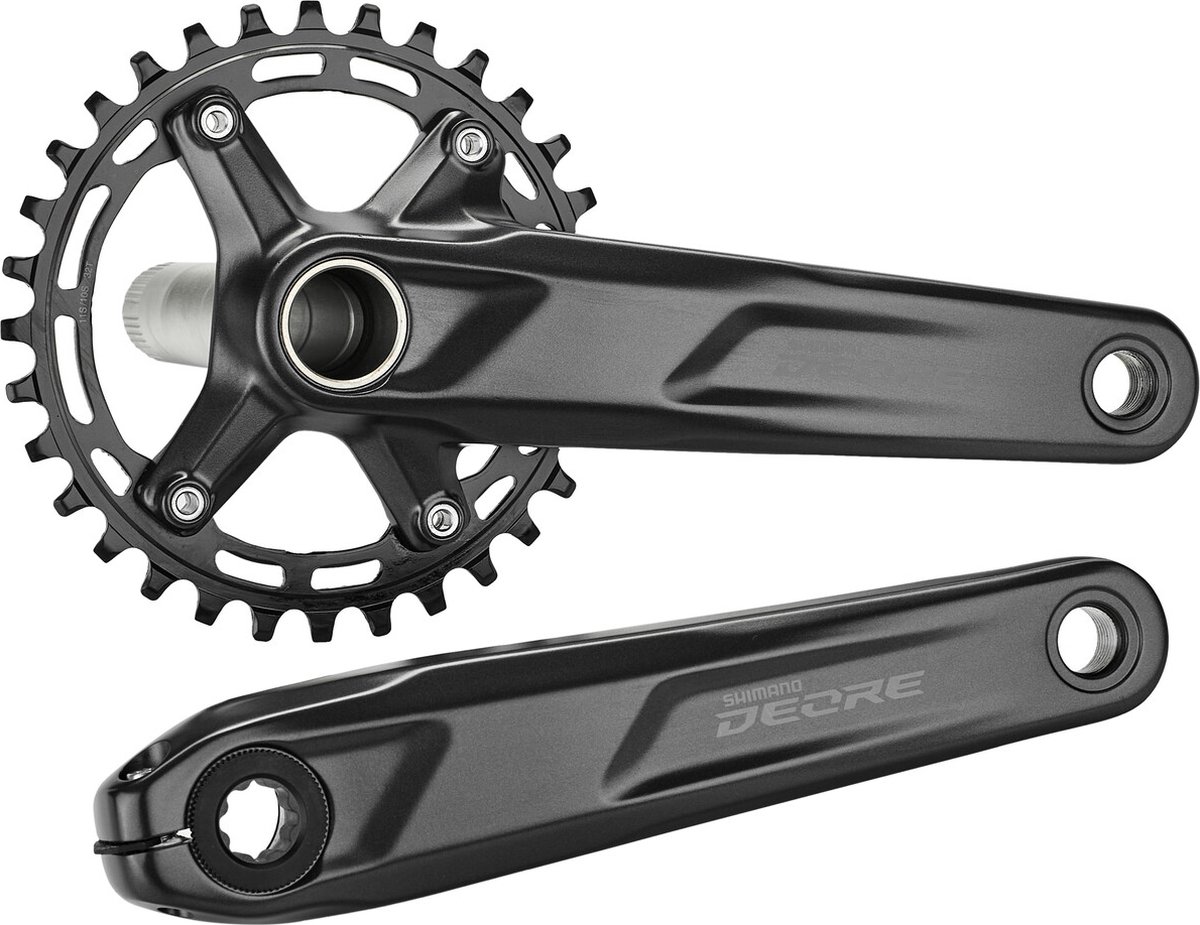 Crankstel 10/11 speed Shimano Deore FC-M5100-1 - 32 tands - 175 mm - zwart Fiets kopen online