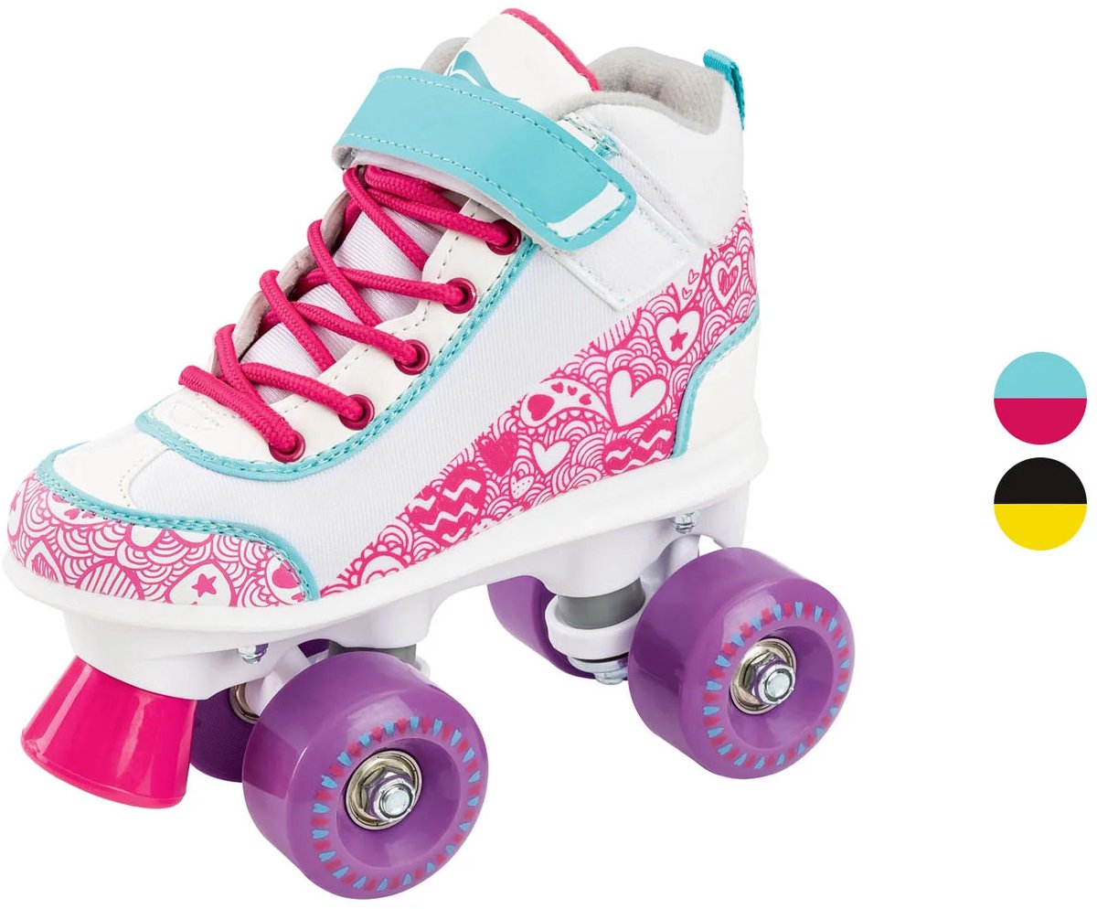 Crivit Kinder Rolschaatsen - Roze - Maat 33/34 - Met klittenbandsluiting - Met voorstopper Rolschaatsen kopen online