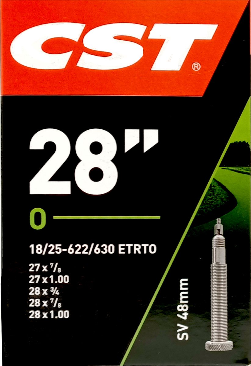 CST Binnenband 28 inch - ETRTO 18/25-622/630 - Frans ventiel 48mm - Duurzaam rubber Fiets kopen online