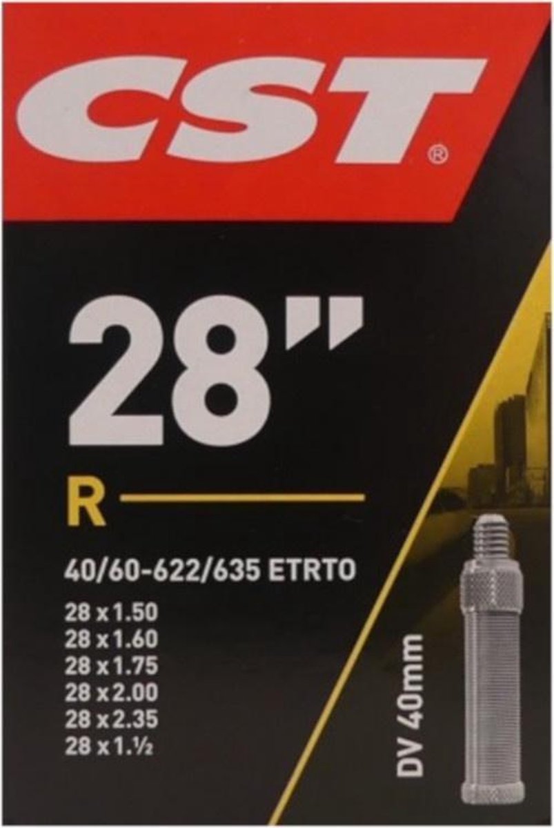 CST Binnenband 28" - Naadloos - Dunlop Ventiel 40mm - Geschikt voor Stadsfietsen Fiets kopen online