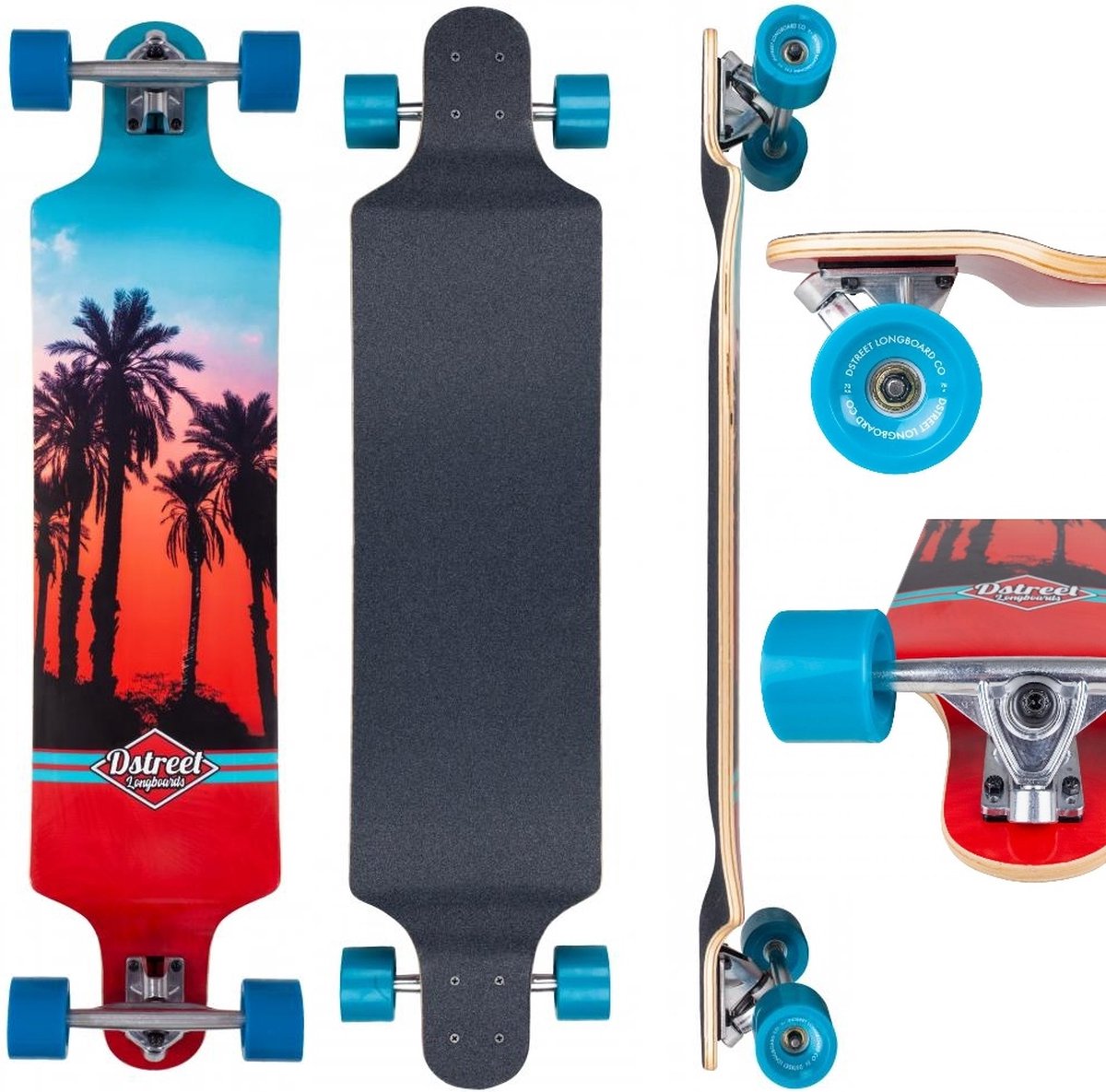 D Street Drop Down Longboard Hawaiian Longboard kopen online