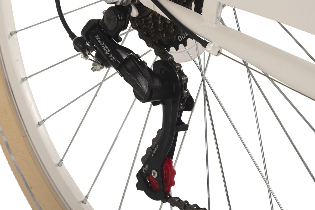 dacapo fiets dacapo damesfiets 28 balloon 6 versnellingen 48 cm wit 48 cm