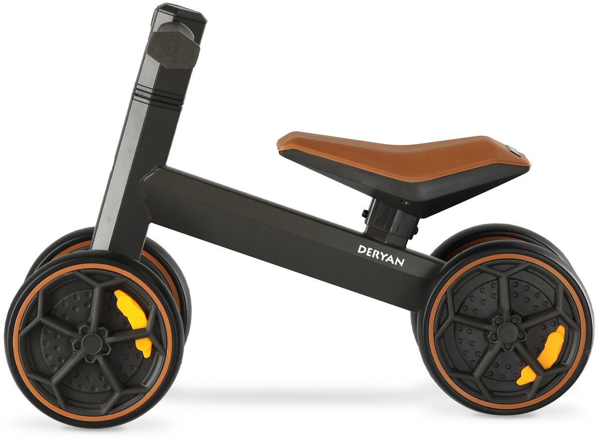 Deryan Dex Luxe Loopfiets - Zwart Loopfiets kopen online