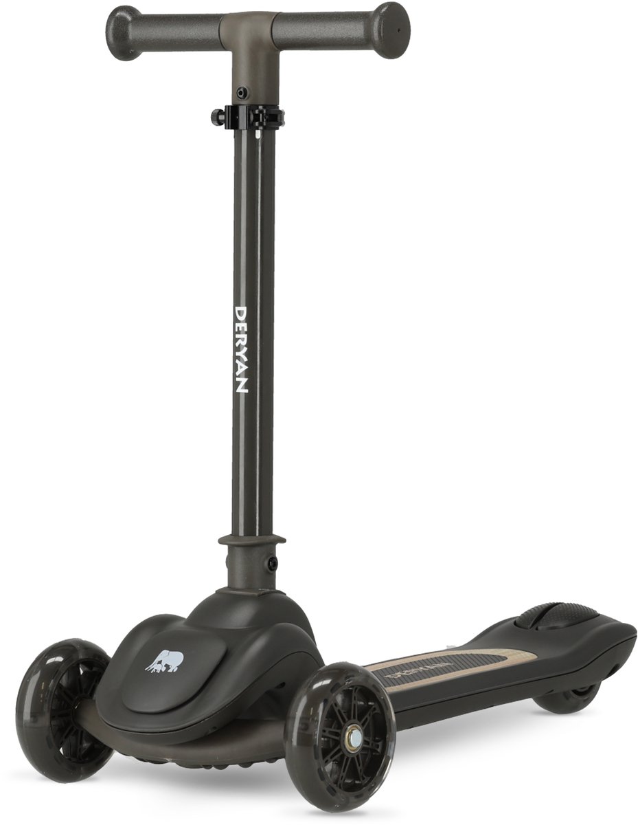 deryan harvey luxe kinderstep 3 wielen step speelgoed kinderen led verlichting wielen zwart