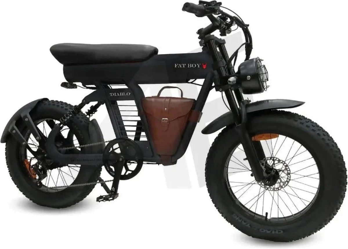 Diablo Fat Boy Fatbike met Hydraulische Remmen - Mat Zwart - 2025 Fiets (elektrisch) kopen online