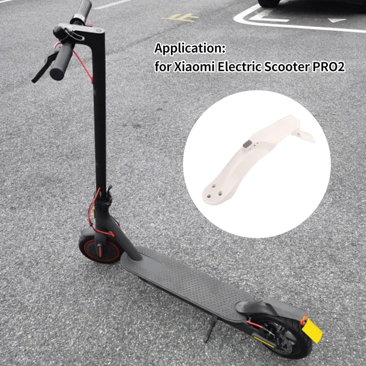 dik achterspatbord voor xiaomi elektrische step snelspan kentekenplaat mobiele lamp scooter bandenspatbord kit