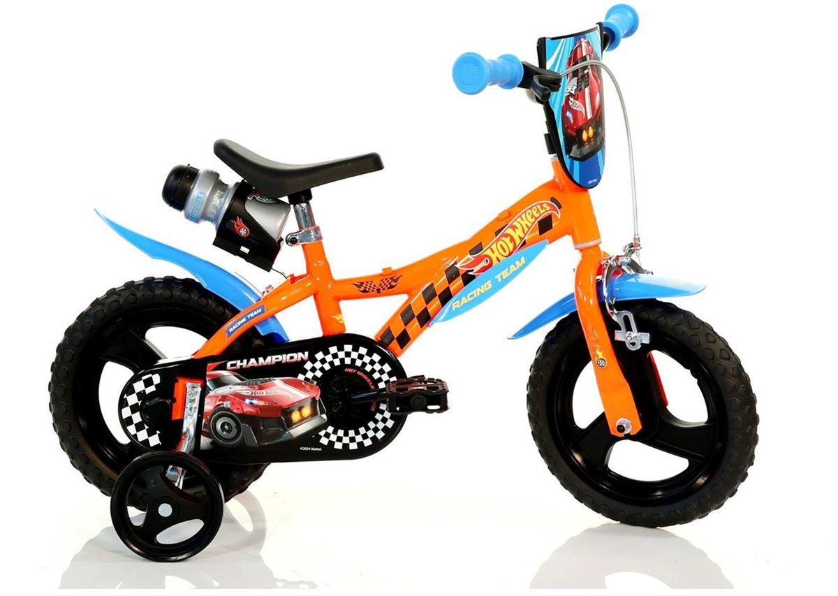 dino bikes 12 hot wheels fiets oranje 3 5 years jongen