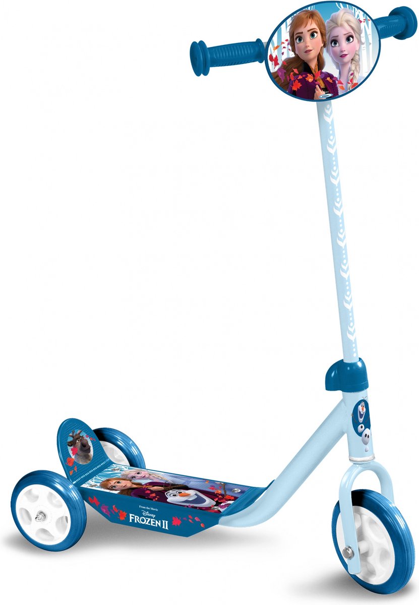 disney frozen 3 wiel kinderstep vrijloop meisjes blauw lichtblauw