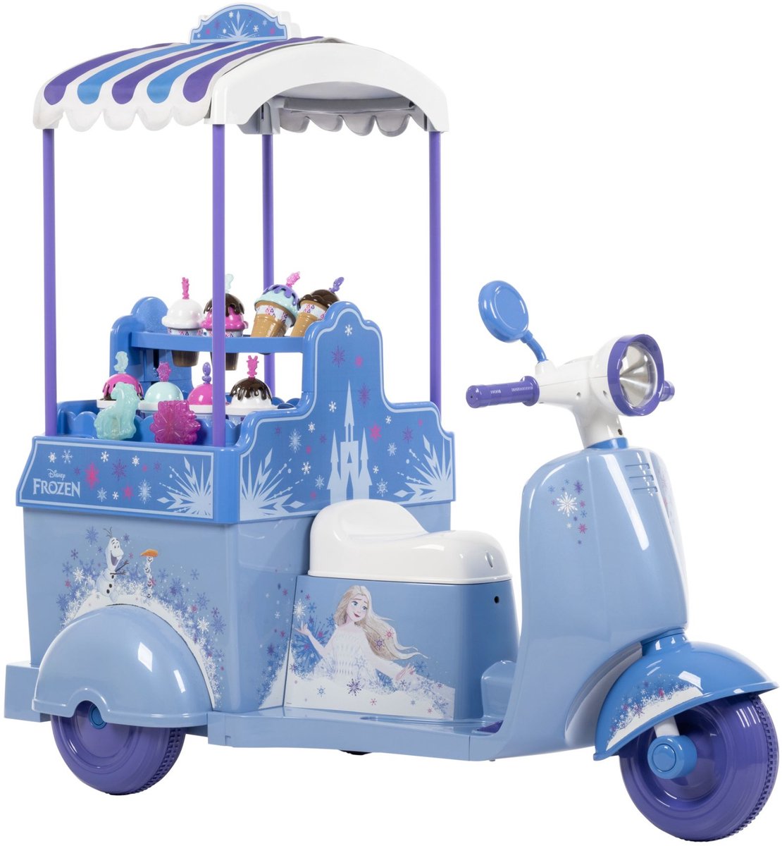 Disney Frozen IJskar – Elektrische IJscokar met Licht & Geluid – Inclusief Accessoires – 7.2V Accuvoertuig kopen online