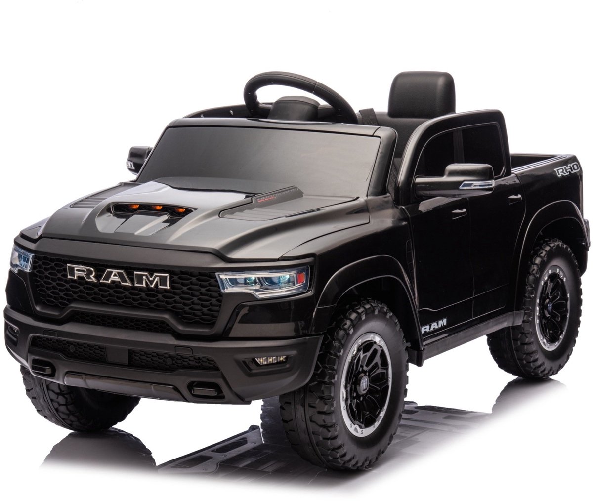 dodge ram 1500 elektrische kinderauto 12v 1 tot 5 jaar zwart