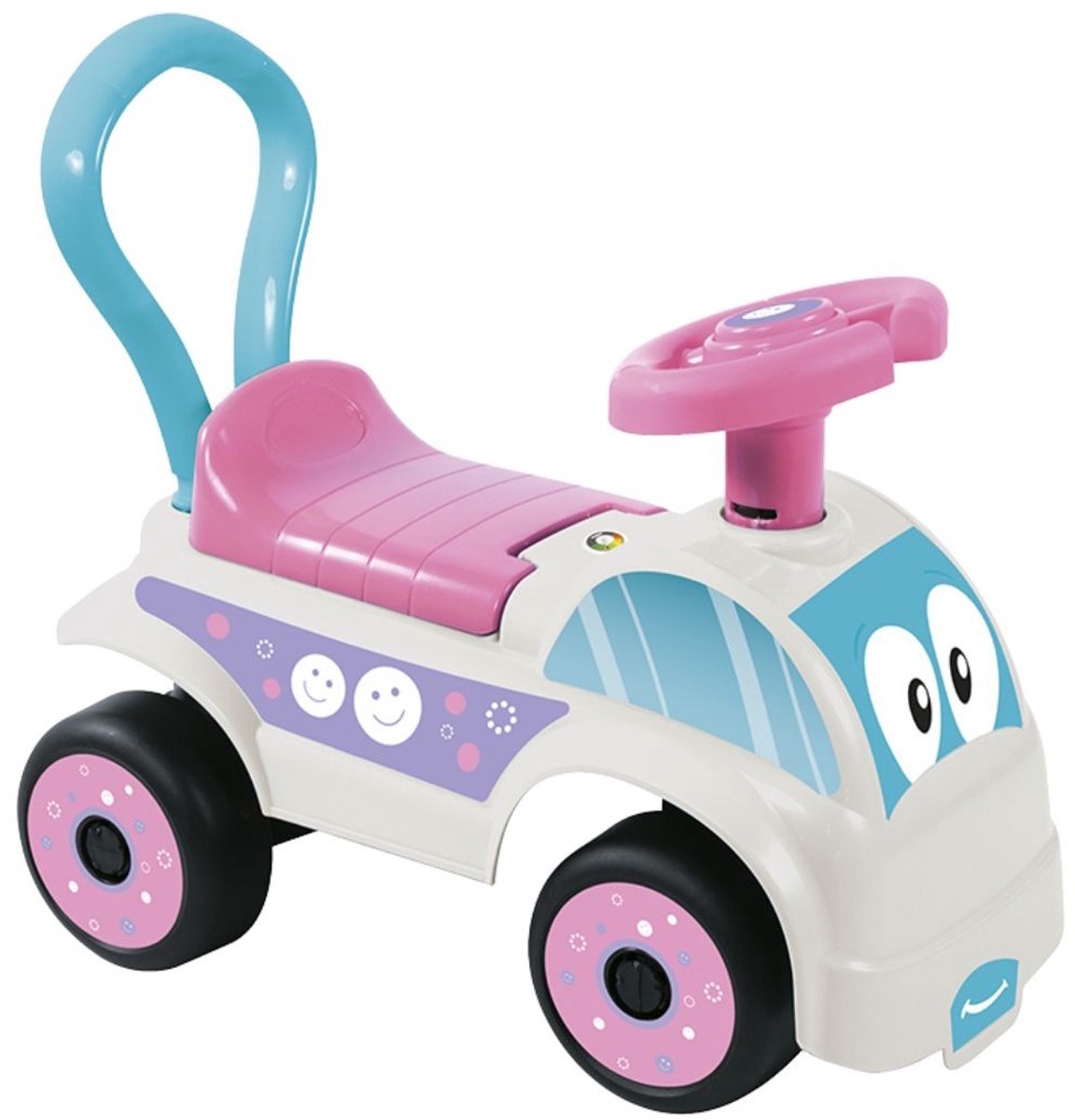 Dolu Foot To Floor Wit/Roze Loopauto 2621 Loopauto kopen online