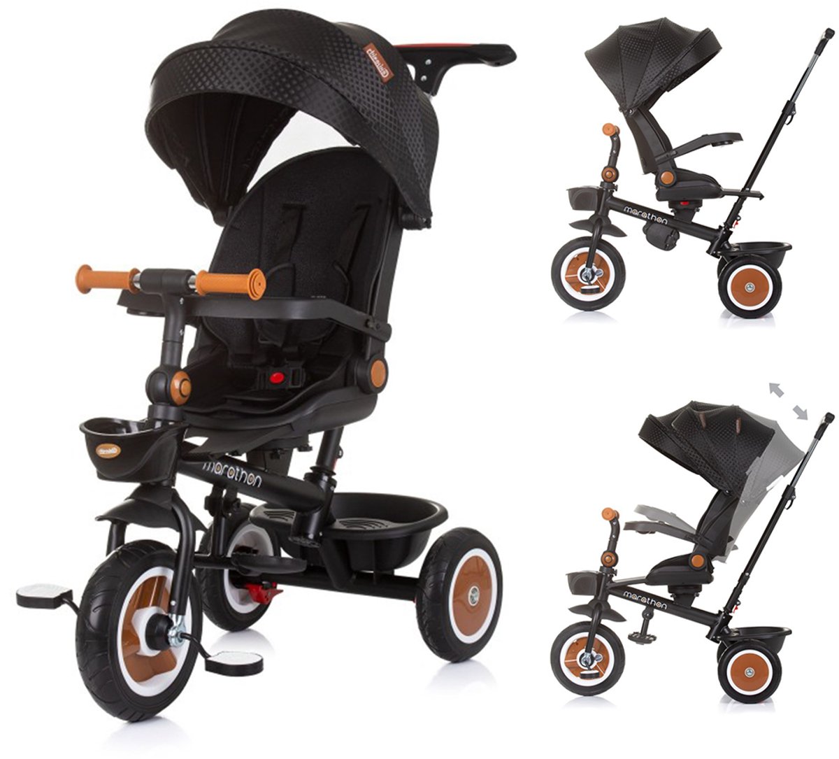 Driewieler Chipolino Marathon Obsidian Driewieler kopen online