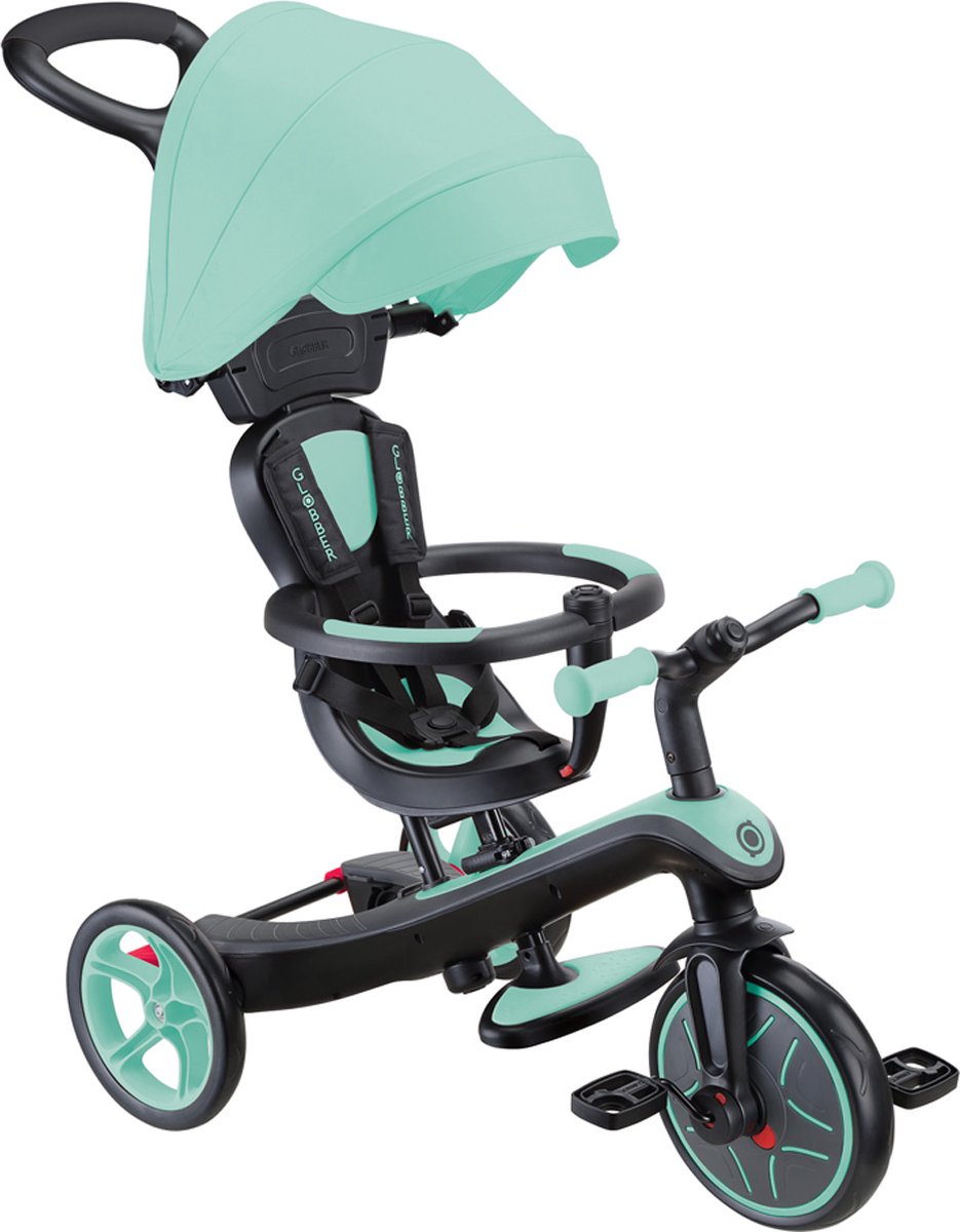 Driewieler - Globber Trike 4 in 1 in Mint - munt - 4in1 converteerbaar - met duwstang - vanaf 10 maanden tot 5 jaar Loopfiets kopen online