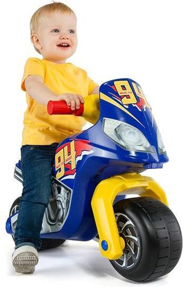 Driewieler Moto Cross Race Moltó Blauw (18+ Maanden) Loopauto kopen online