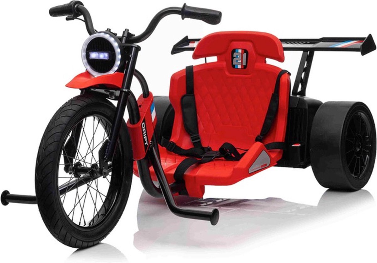 Drift Trike Kindermotor Rood | 24V Accuvoertuig kopen online