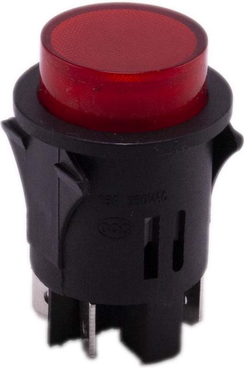 Drukknop 12v aan uit met LED rood voor elektrische kinderauto - kindermotor - kinderquad - kindertractor - accuvoertuig Accuvoertuig kopen online