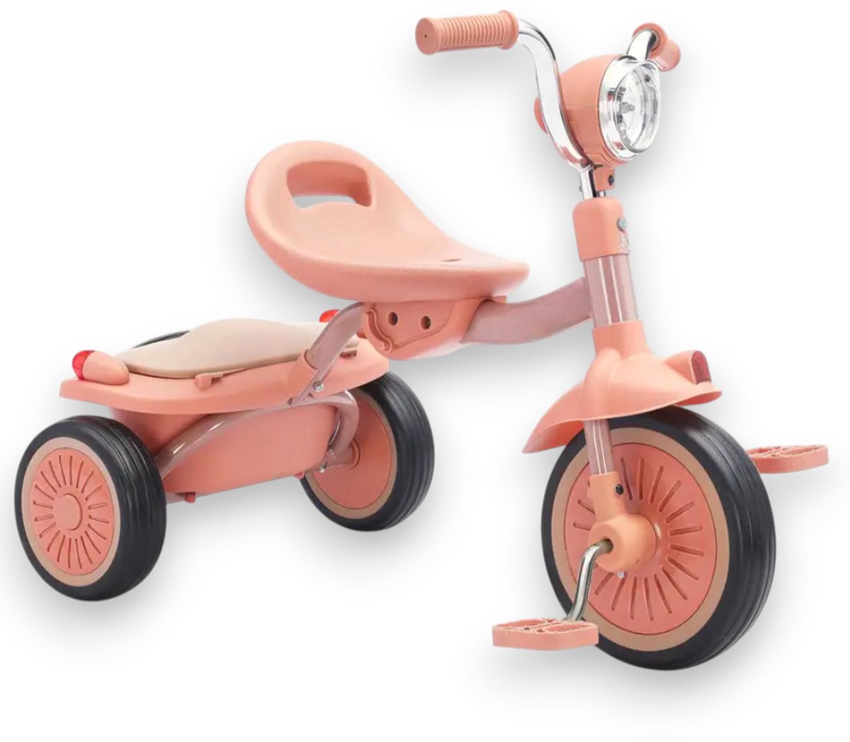 Dutchers® Driewieler - Peuter - 1 tot en met 5 jaar - Maximaal 25kg - Peuterfiets - Opvouwbaar - Verstelbaar zitje - Kinderfiets - Baby - Roze Driewieler kopen online