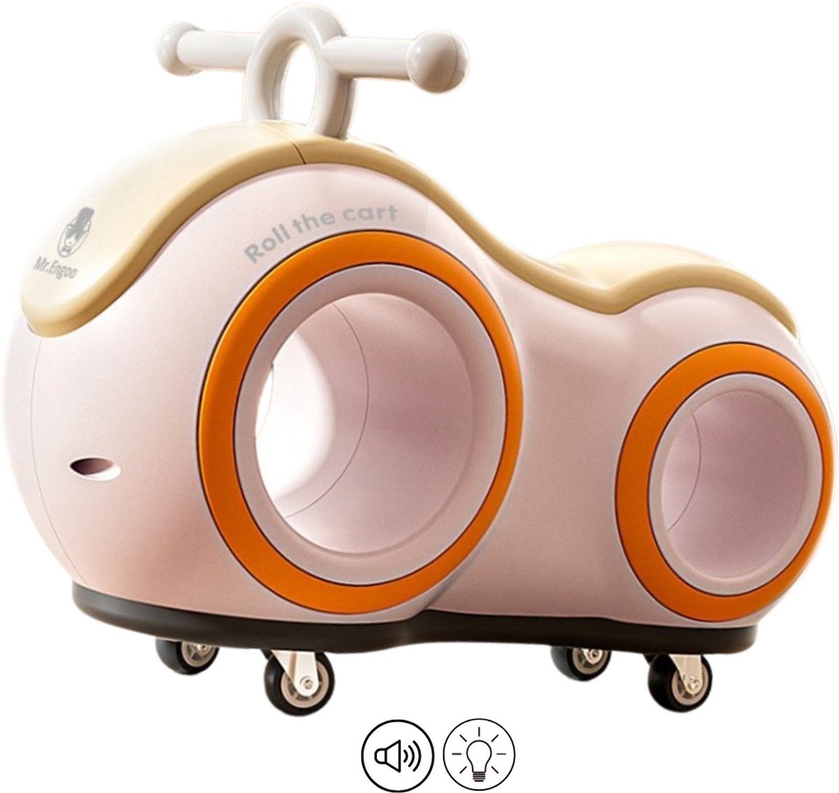 E-shop4u® - Loopauto 1 jaar, 2 jaar en 3 jaar – Verlichting & Muziek - Loopauto's - Roze Loopauto kopen online