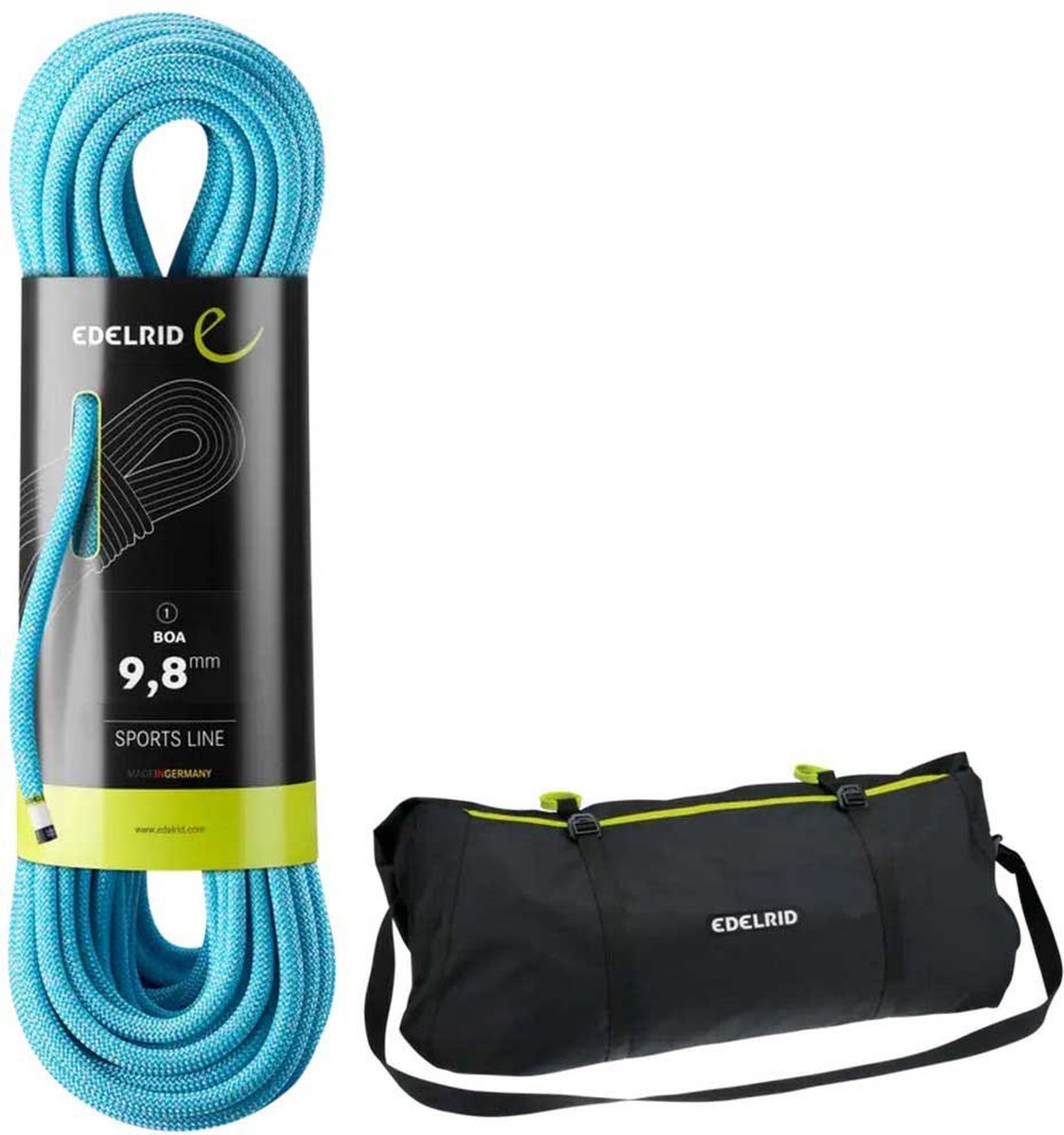 edelrid boa 9 8 mm liner klimtouw blauw 80 m
