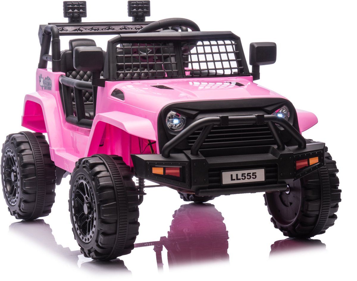 Elektrische Kinderauto 12V Met Afstandsbediening - accuvoertuigen - accu auto voor kinderen - Roze Accuvoertuig kopen online