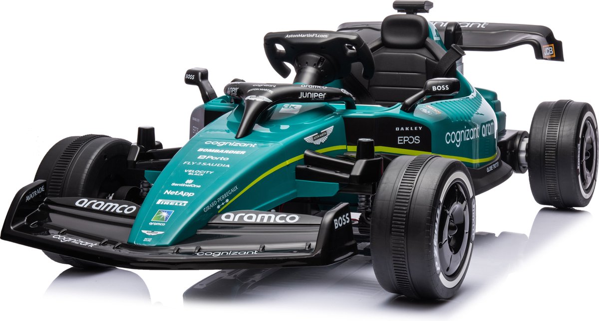 elektrische kinderauto aston martin formule 1 kinderauto 24v afstandsbediening 1 tot 5 jaar