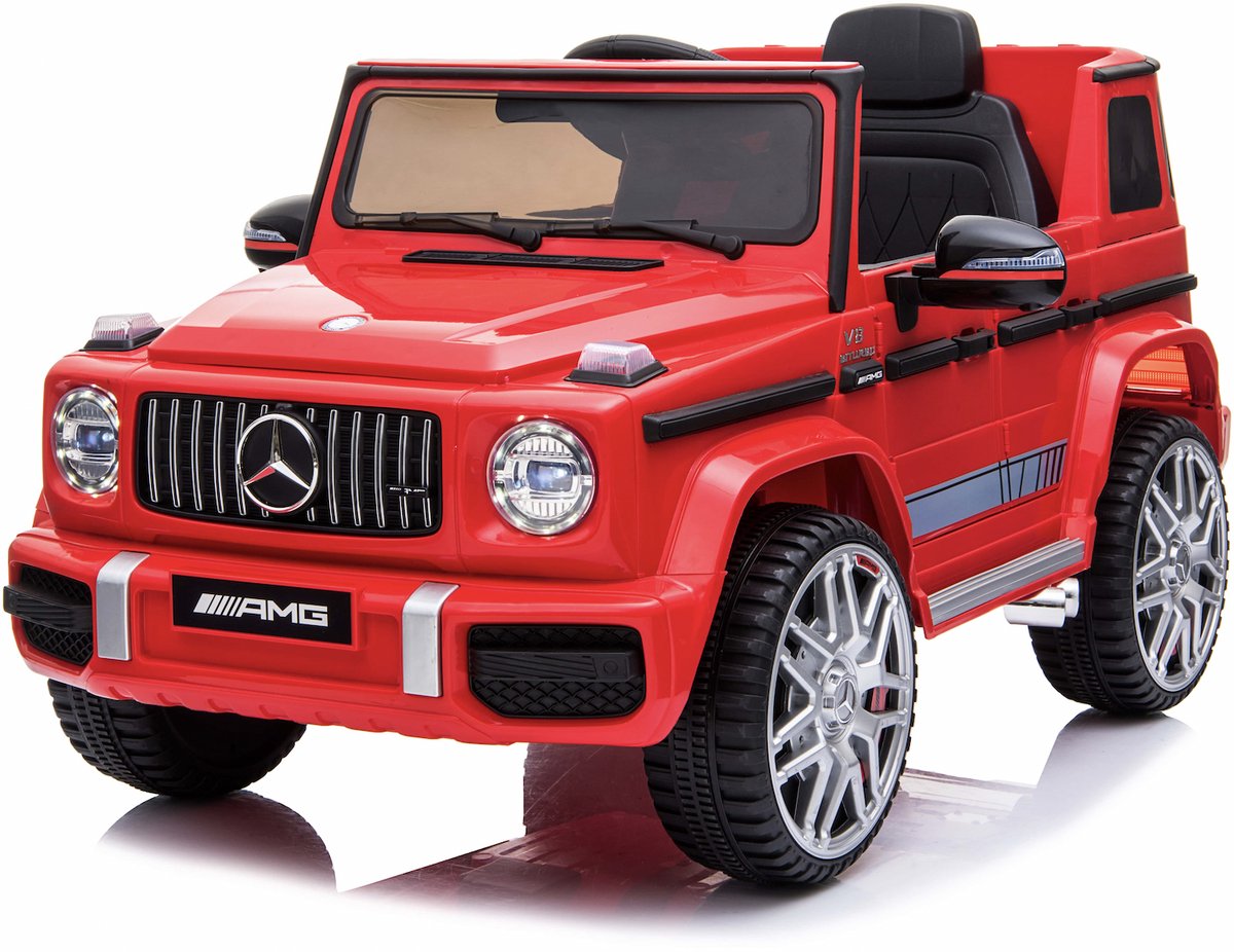 Elektrische Kinderauto - Mercedes-Benz G63 AMG - 12V met Afstandsbediening - Rood Accuvoertuig kopen online
