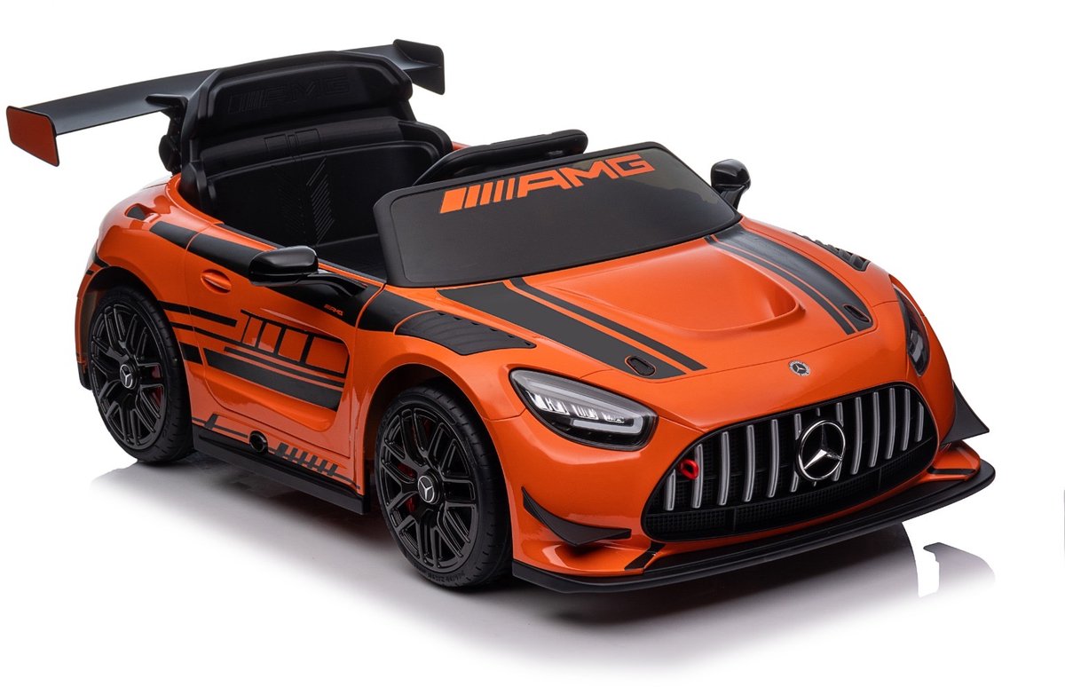 elektrische kinderauto mercedes gt4 kinderauto 1 tot 6 jaar 12v oranje