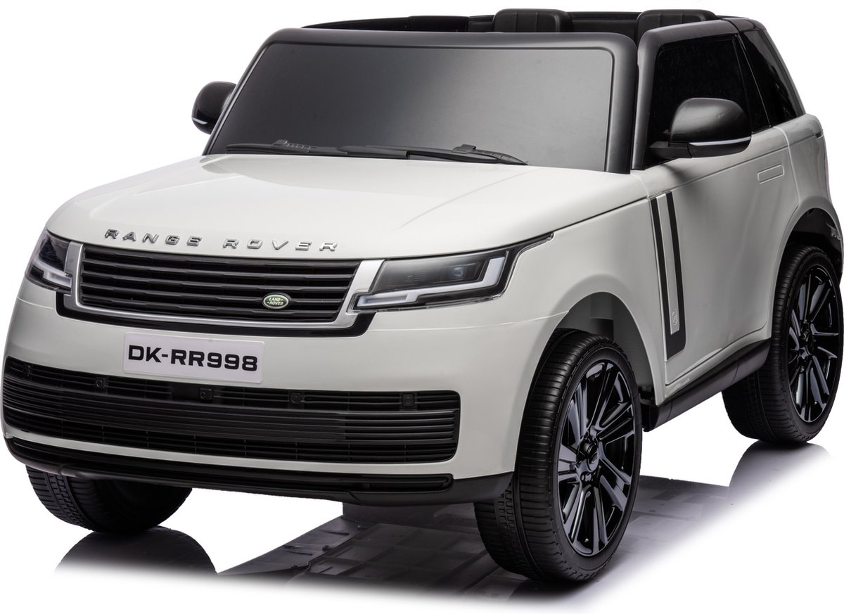 Elektrische kinderauto Range Rover 12V 2 Persoons Kinderauto, 4x4 - 14AH batterij, 2.4 Ghz RC afstandsbediening Wit Accuvoertuig kopen online