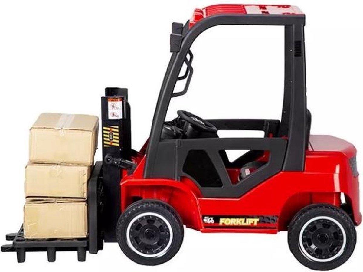 Elektrische kinderauto - Vork Heftruck Rood - 12V met afstandsbediening Accuvoertuig kopen online