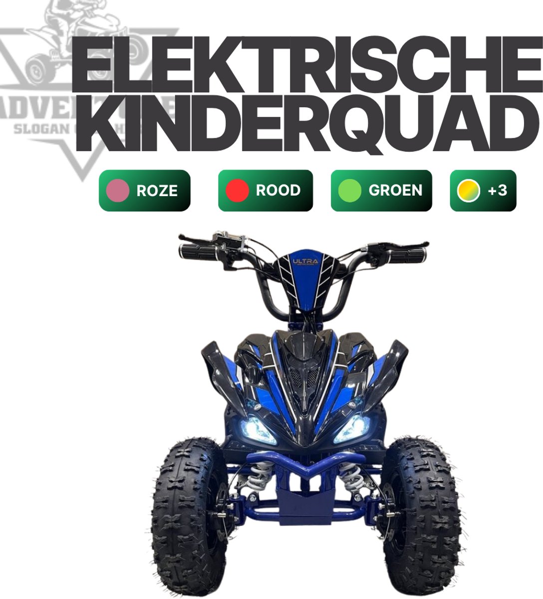 Elektrische Kinderquad EVO 1000W - 36V – Blauw - Offroad krachtpatser voor kids Accuvoertuig kopen online