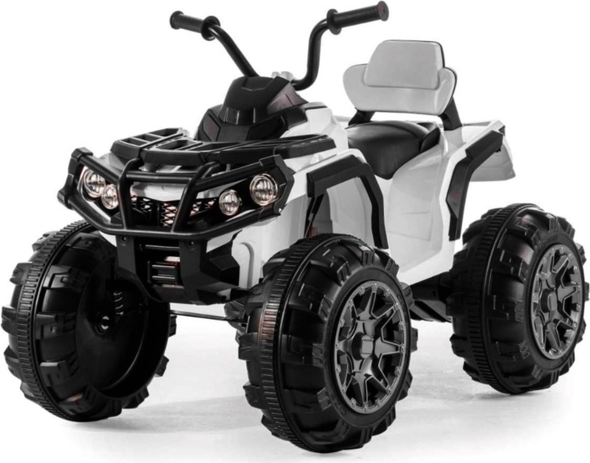 Elektrische Kinderquad Wit 12v, Quad 12V, Elektrische Quad 12V wit voor kinderen - Elektrische kinder quad accu - accu quad - 12v Accuvoertuig kopen online