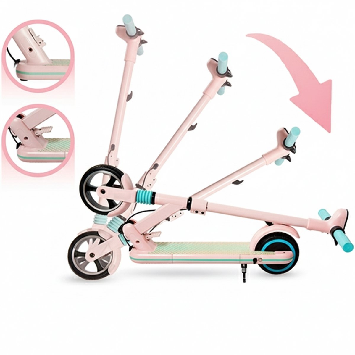 elektrische kinderstep opvouwbare kinderstep simate s3 130w motor topsnelheid 14 km u maximale actieradius 5 8 km roze