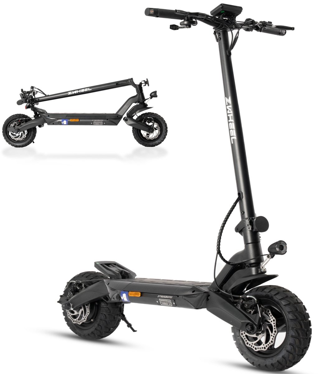 Elektrische Step Zwheel T8 - 48V 15Ah（720Wh）batterij - 60km Actieradius - 500W Motor - 10-inch offroad luchtbanden - Dubbele Schijfremmen - Opvouwbare - LCD-Display Elektrische Step kopen online
