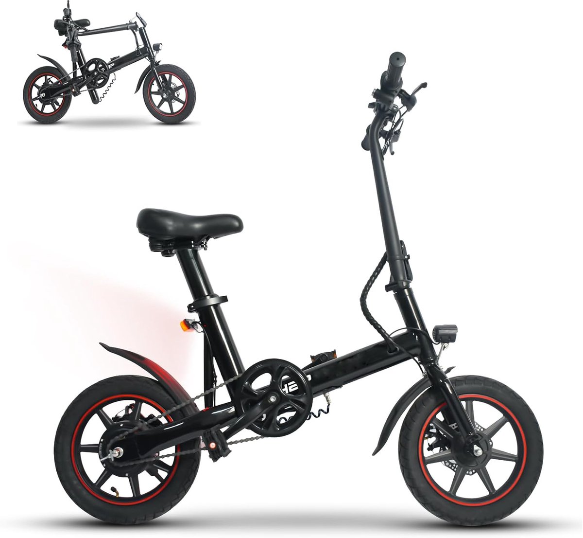 Elektrische Vouwfiets 14 Inch met 250W Motor en 36V Accu Fiets (elektrisch) kopen online