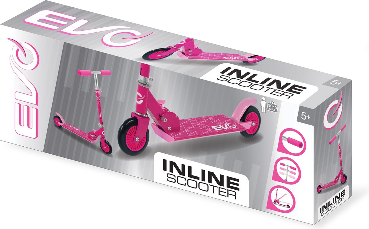 evo junior inline roze aluminium step
