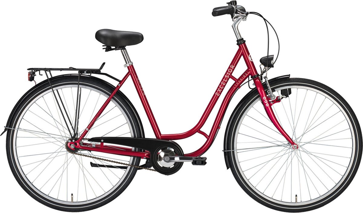 excelsior touring 3 speed rood