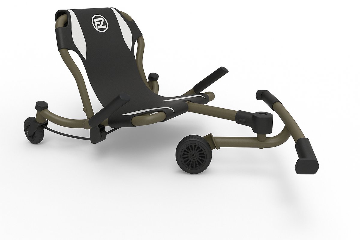 Ezyroller Spinner X - Skelter - Ligfiets - Driewieler - Verlengbaar - Khaki Skelter kopen online