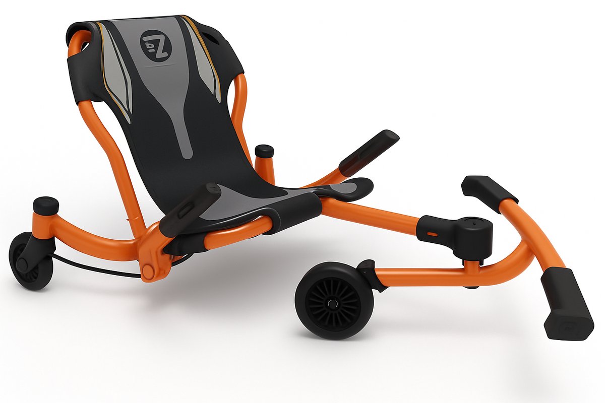 ezyroller spinner x skelter ligfiets driewieler verlengbaar oranje