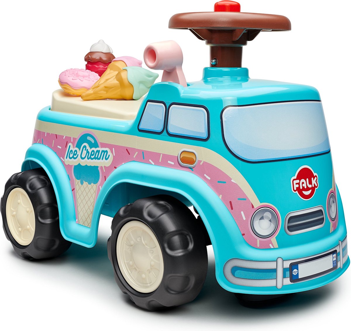 Falk Loopauto Ijscoman Loopwagen Mini Van met accessoires 1-3 jaar Loopauto kopen online