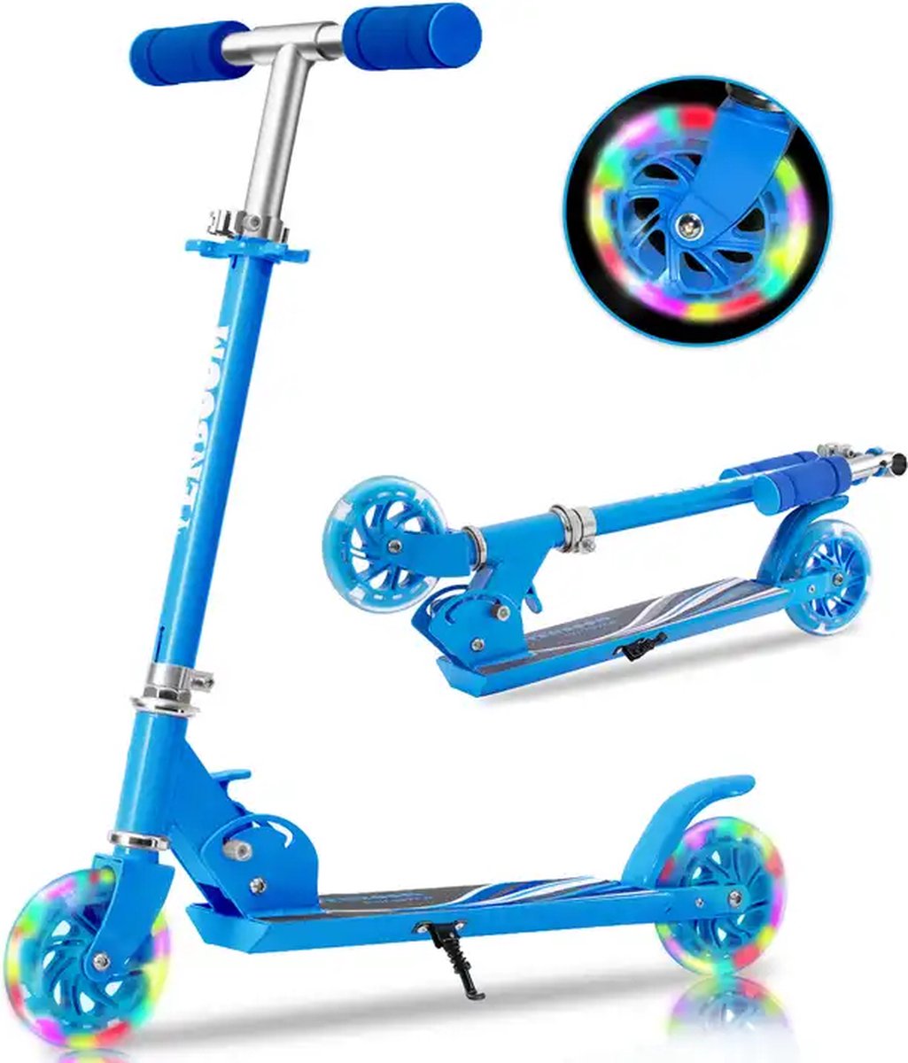 Faseras Kinderstep - Kick Step - Step voor kinderen - LED Wielen - Jongens/Meisjes - Blauw Step kopen online