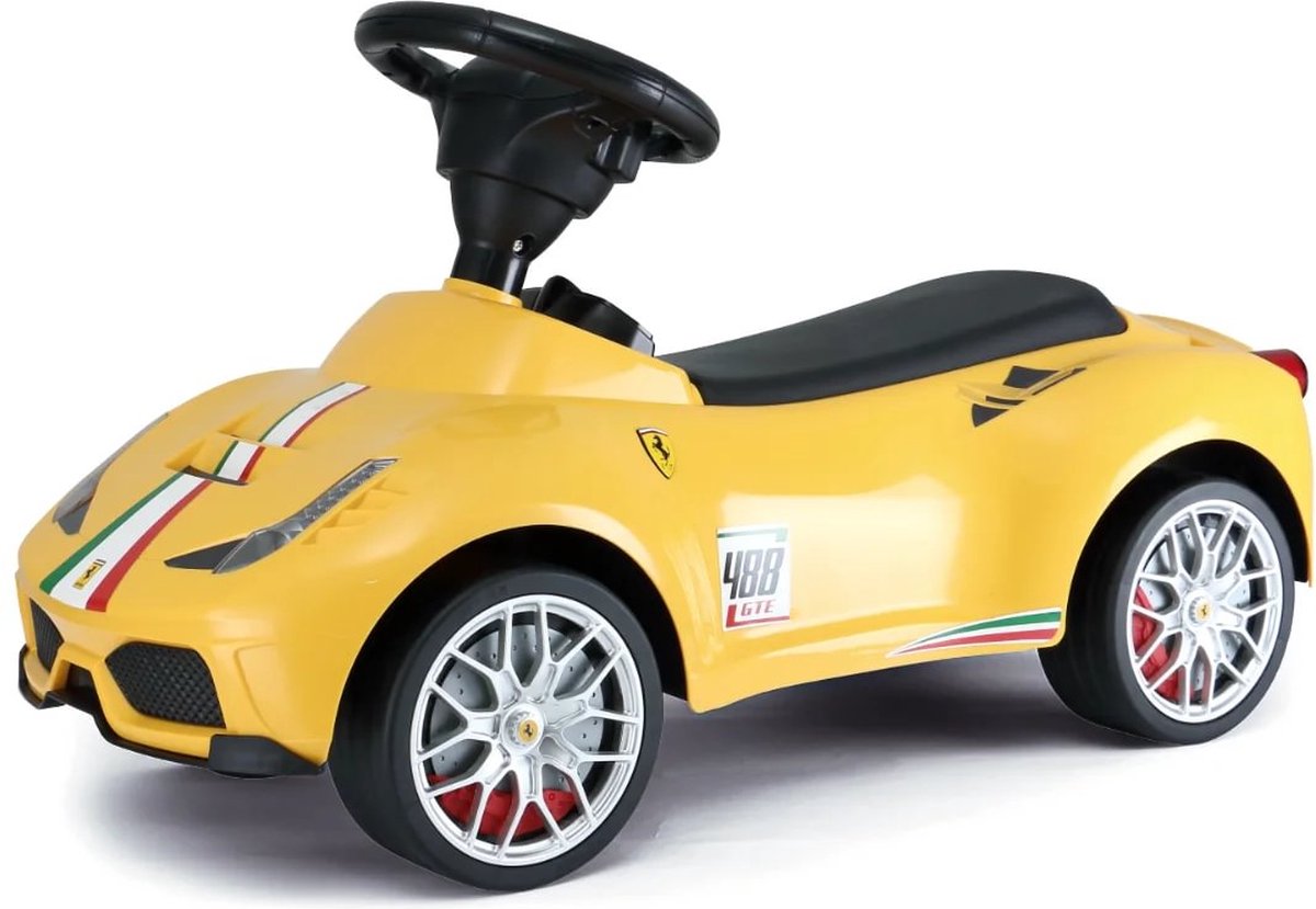 Ferrari 488 Loopauto - voor Kinderen - 1 tot 3 jaar - Geel Loopauto kopen online