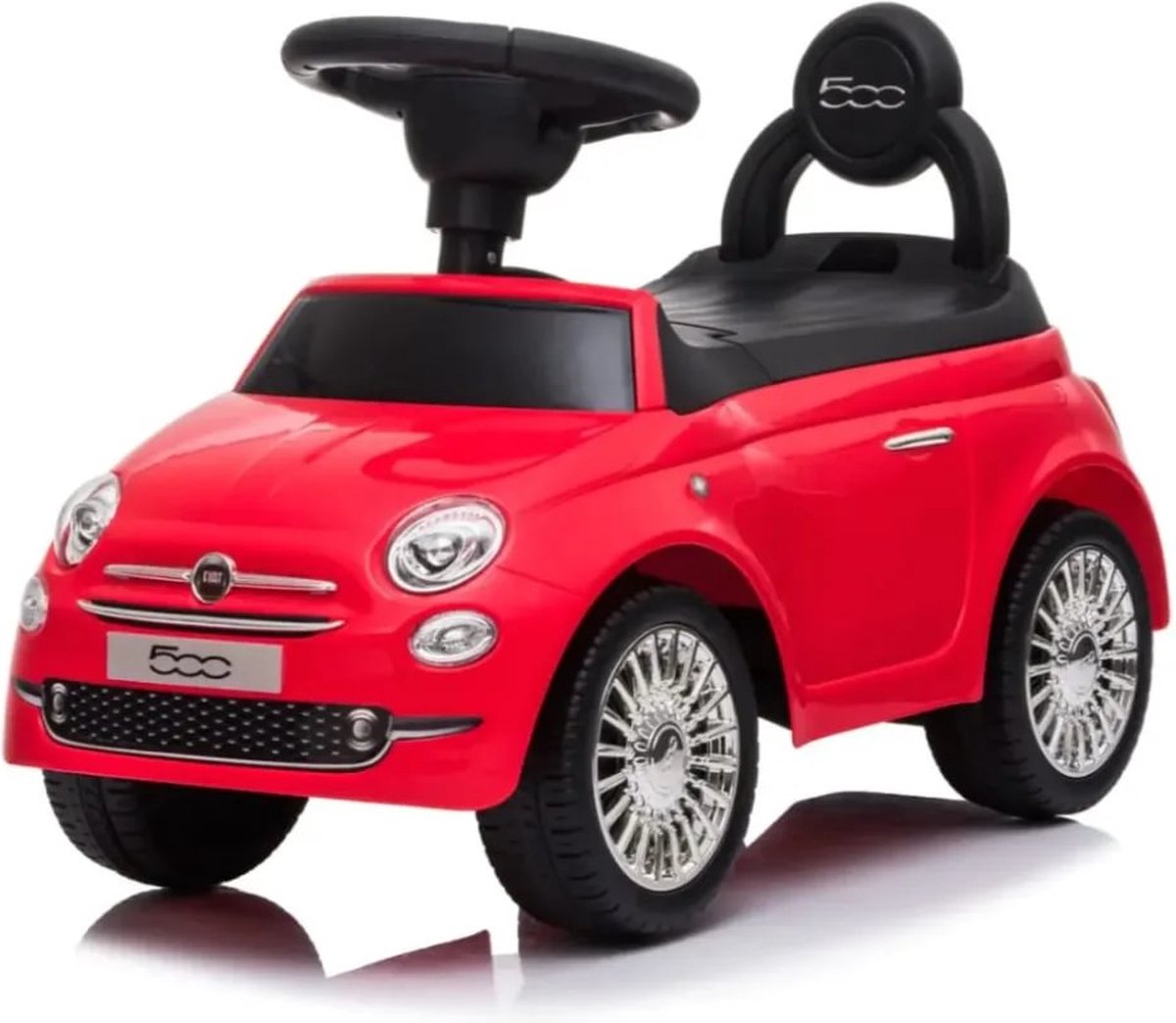 Fiat 500 Loopauto - voor Kinderen - 1 tot 3 jaar - met Opbergbox - Rood Loopauto kopen online