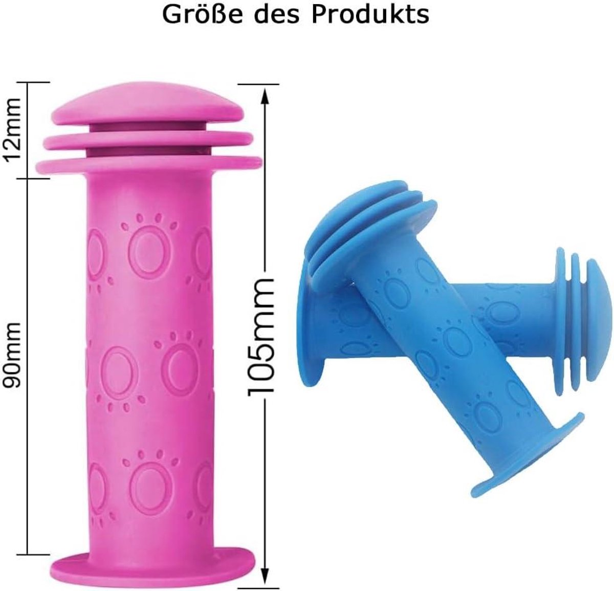 Fietshandgrepen voor kinderen - Antislip rubber - Veiligheidsuiteinde - Geschikt voor kinderfiets, scooter, driewieler en loopfiets Driewieler kopen online