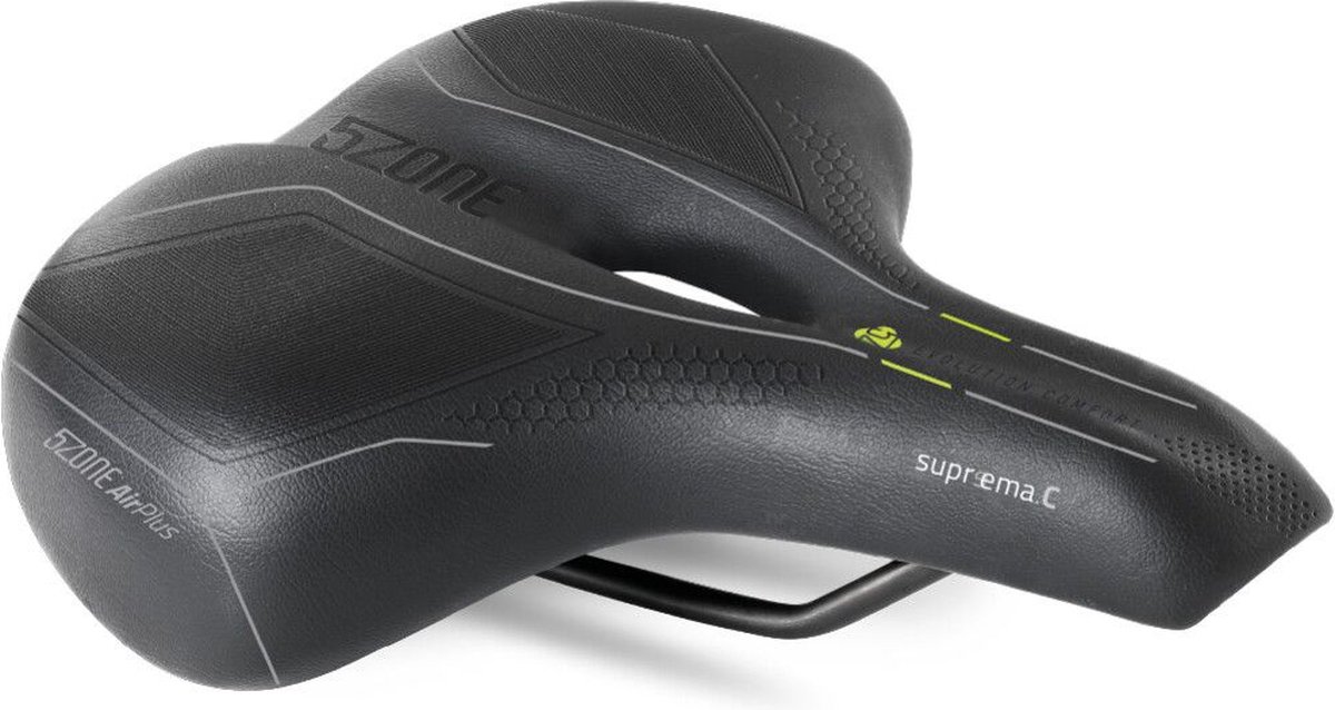 fietszadel selle bassano suprema 5zone el city met elastomere demping zwart